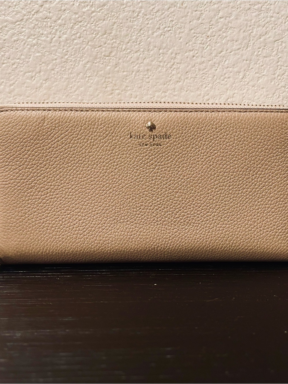 NWT kate spade Neda Pebbled Leather Large Zip Around Continental Wallet